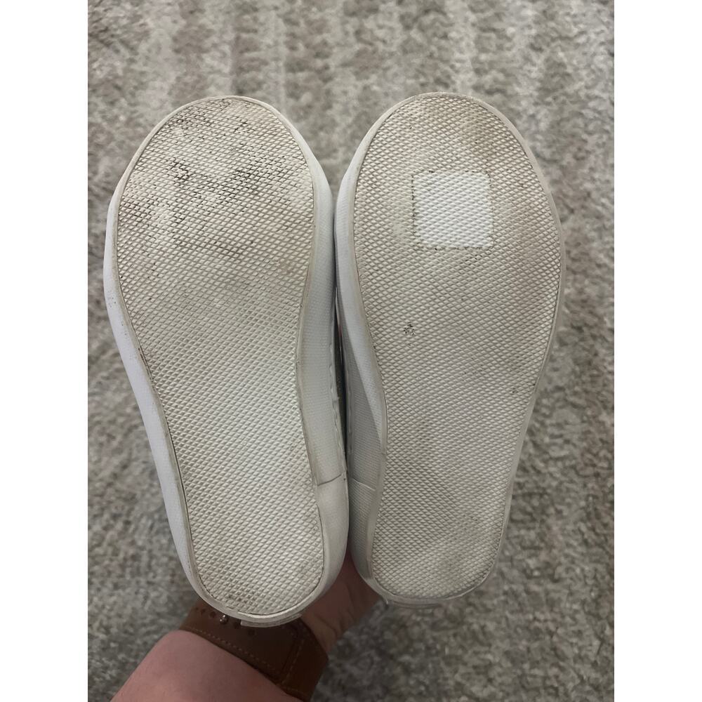 Janie and Jack Gold Sparkle Glitter Lace Up Sneakers 9 - Picture 6 of 8
